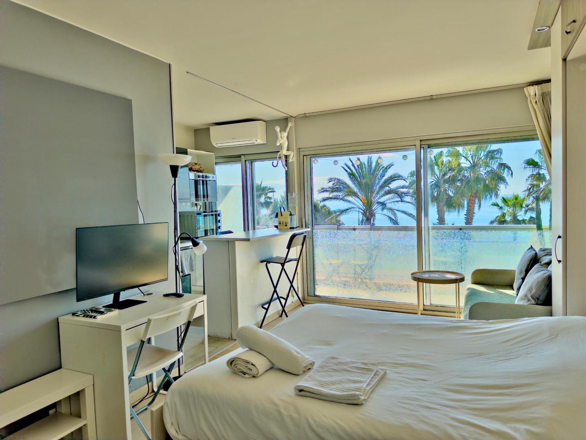Panoramic Sea View Studio 24H Checkin Cagnes-sur-Mer Exterior foto