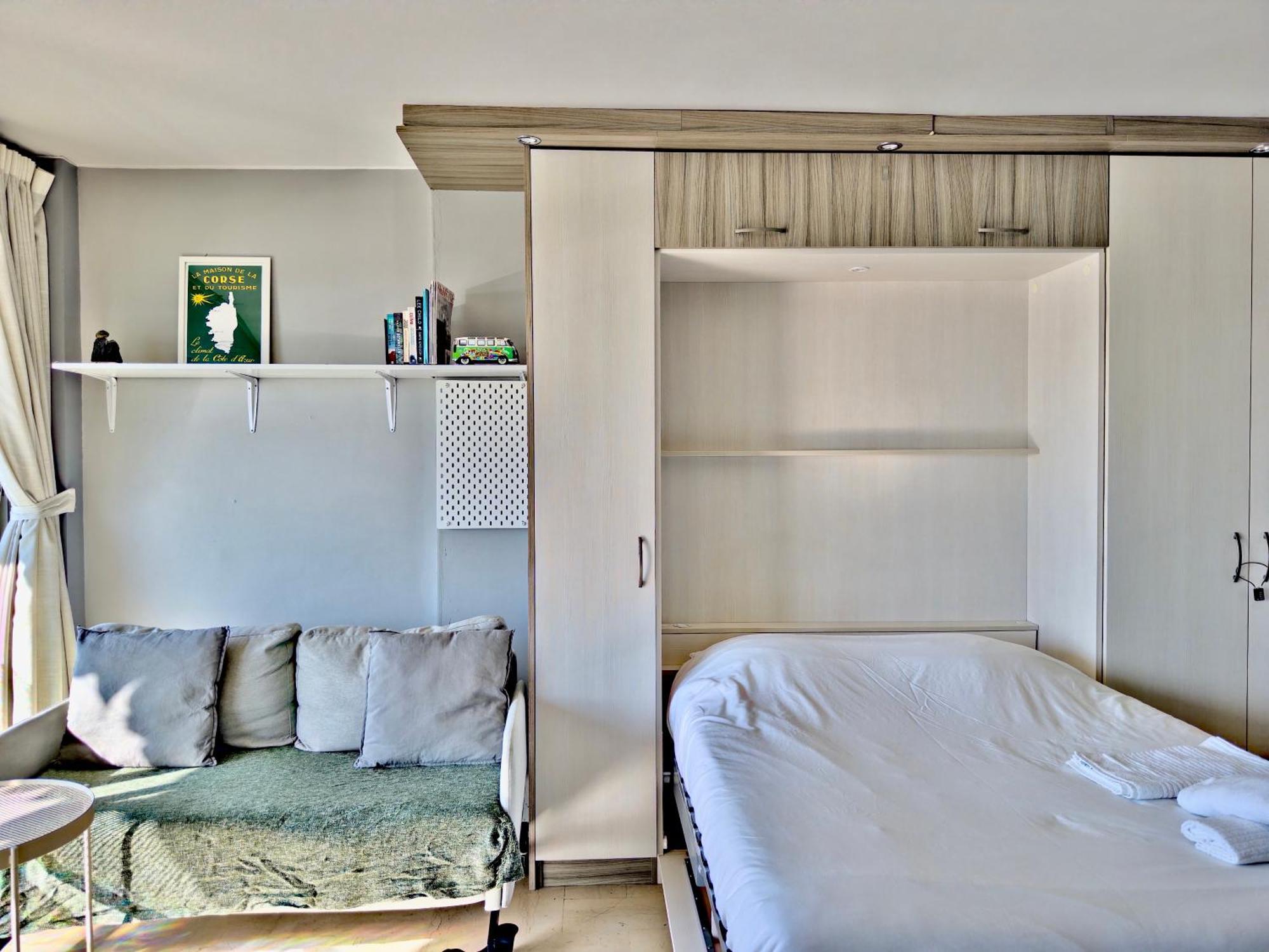 Panoramic Sea View Studio 24H Checkin Cagnes-sur-Mer Exterior foto