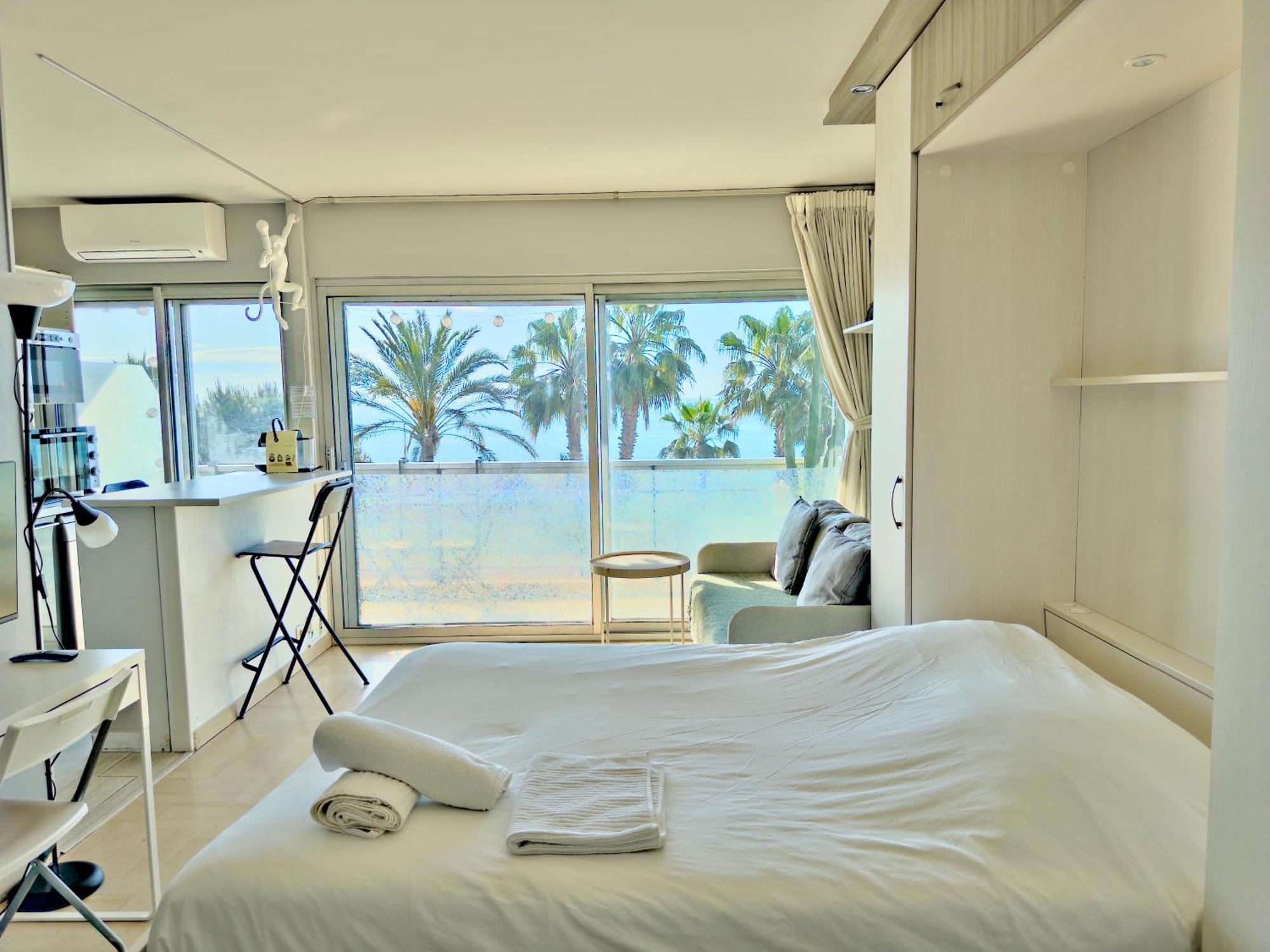 Panoramic Sea View Studio 24H Checkin Cagnes-sur-Mer Exterior foto